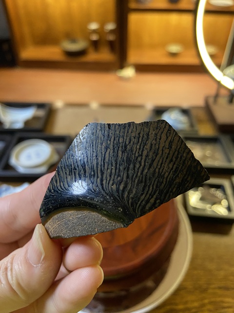 古玩陶瓷宋建窯兔毫盞標本拍賣，當前價格3000元