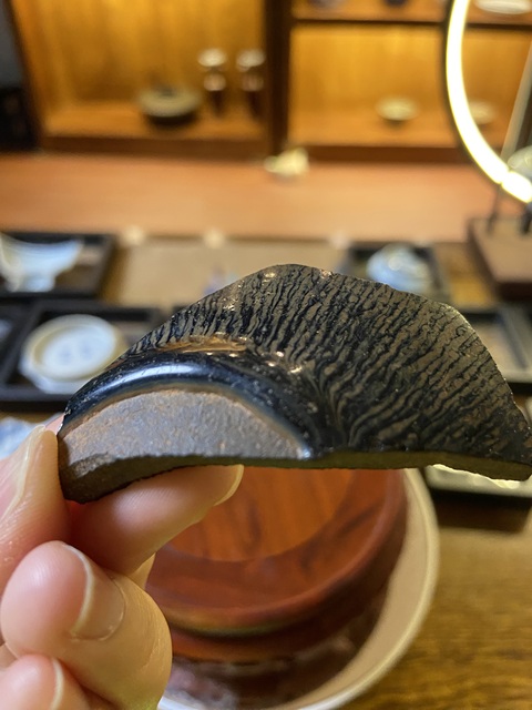 古玩陶瓷宋建窯兔毫盞標本拍賣，當前價格3000元