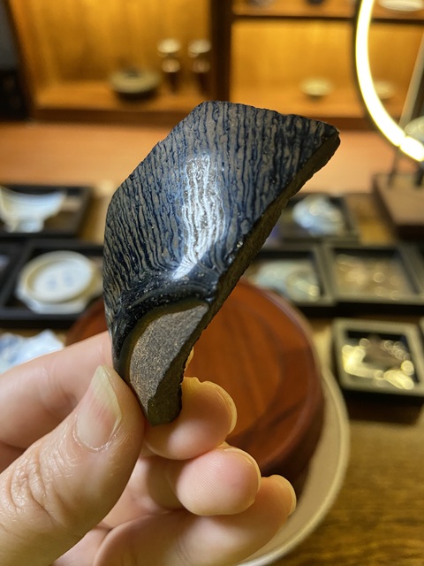 古玩陶瓷宋建窯兔毫盞標本拍賣，當前價格3000元