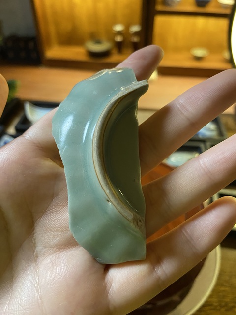 古玩陶瓷南宋龍泉青瓷蓮瓣紋碗標本拍賣，當前價格2000元