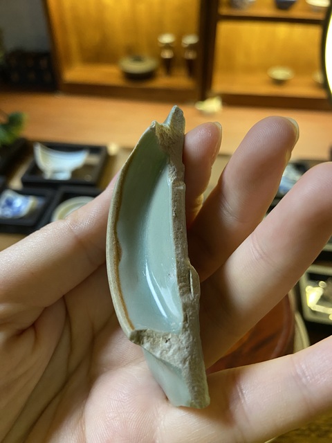 古玩陶瓷南宋龍泉青瓷蓮瓣紋碗標本拍賣，當前價格2000元