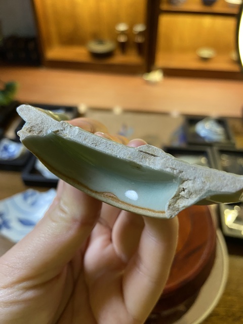 古玩陶瓷南宋龍泉青瓷蓮瓣紋碗標本拍賣，當前價格2000元