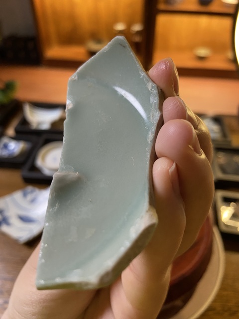 古玩陶瓷南宋龍泉青瓷蓮瓣紋碗標本拍賣，當前價格2000元