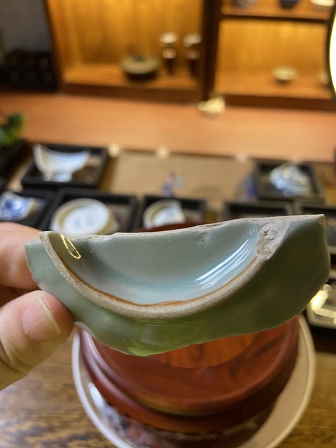 古玩陶瓷南宋龍泉青瓷蓮瓣紋碗標本拍賣，當前價格2000元