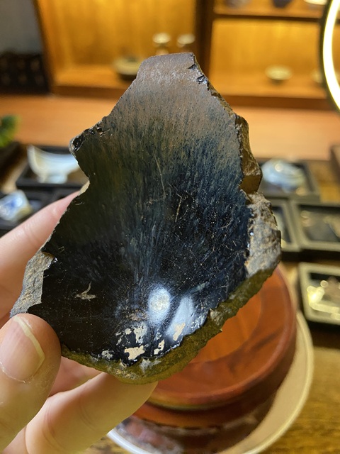 古玩陶瓷宋代建窯兔毫盞標本拍賣，當前價格3608元