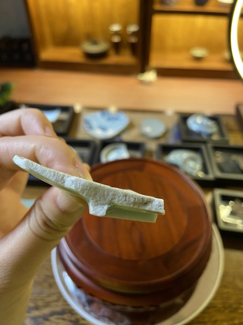 古玩陶瓷宋代湖田窯影青刻花蓮瓣紋碗標本真品鑒賞圖