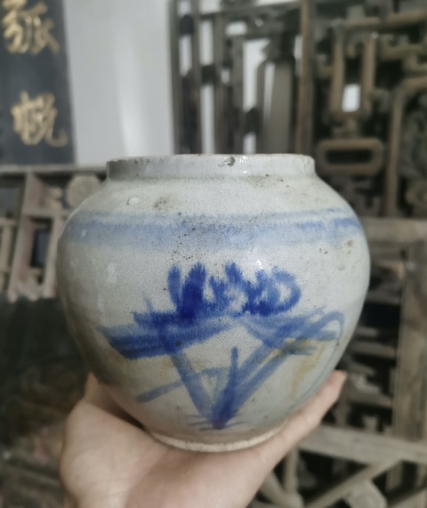 古玩陶瓷清.青花花卉紋壺220拍賣,當前價格220元