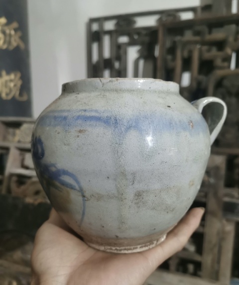 古玩陶瓷清.青花花卉紋壺220拍賣,當前價格220元