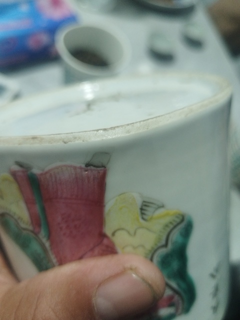 古玩陶瓷粉彩無雙譜蓋缸真品鑒賞圖