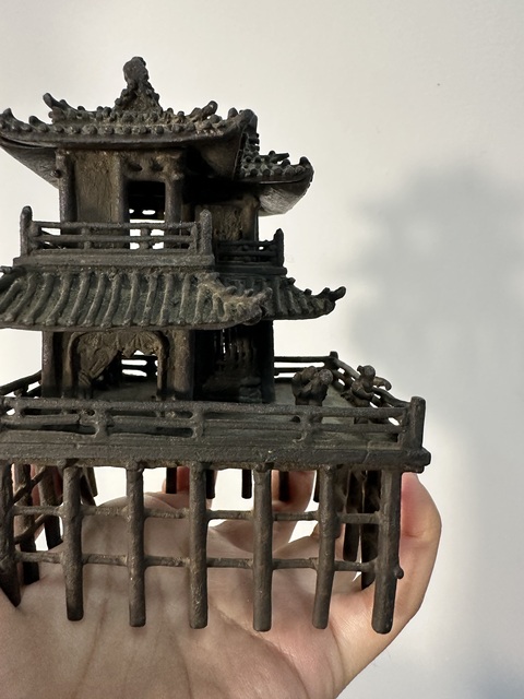 古玩銅器銅樓閣真品鑒賞圖
