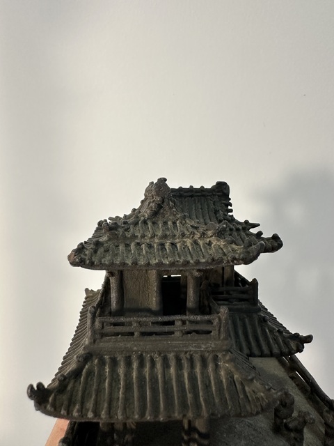 古玩銅器銅樓閣真品鑒賞圖