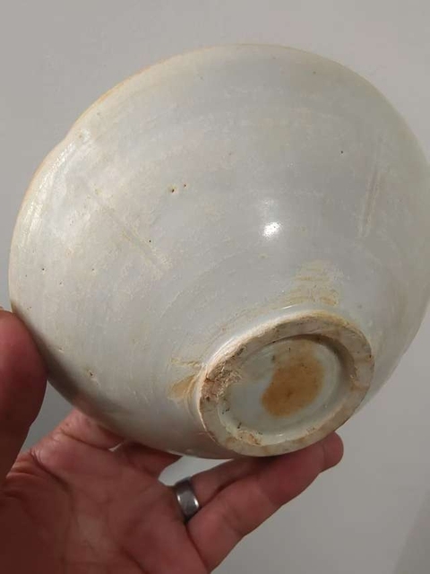古玩陶瓷宋·青白釉葵口斗笠碗真品鑒賞圖