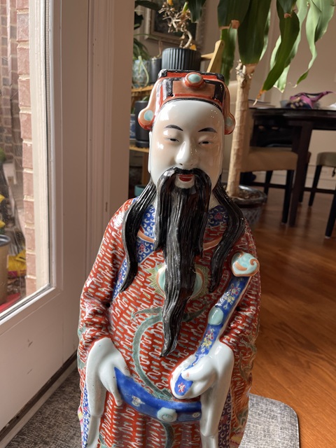 古玩陶瓷民國 粉彩瓷塑擺件真品鑒賞圖