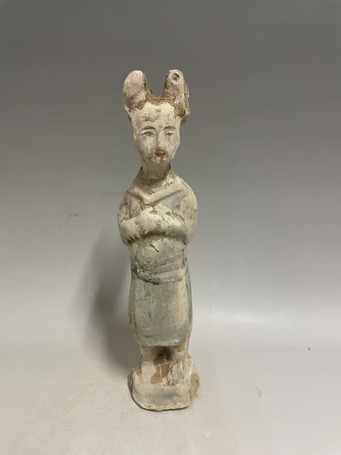 古玩陶瓷唐·丫鬟俑拍賣，當前價格328元