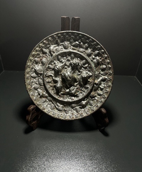 古玩銅器唐·海獸葡萄鏡拍賣，當前價格23500元