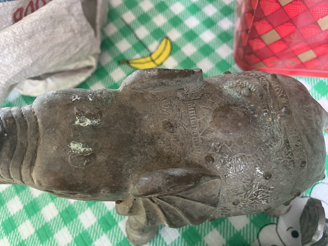 古玩銅器銅象真品鑒賞圖