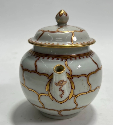 古玩陶瓷清乾隆 描金月華紋執(zhí)壺真品鑒賞圖