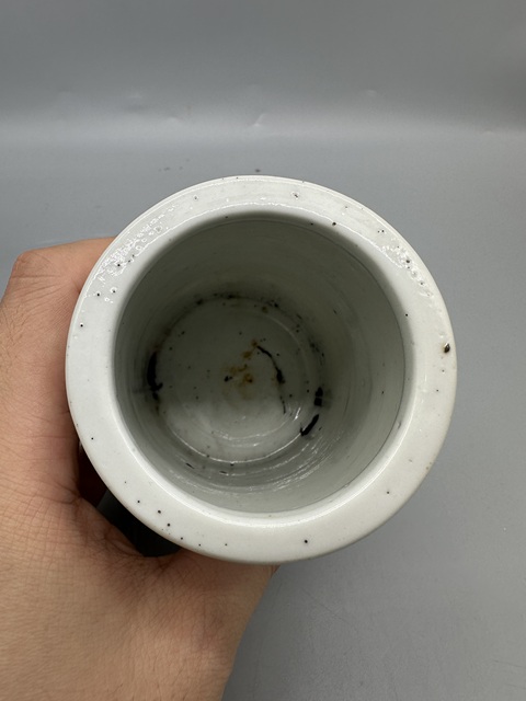 古玩陶瓷八仙圖筆筒真品鑒賞圖