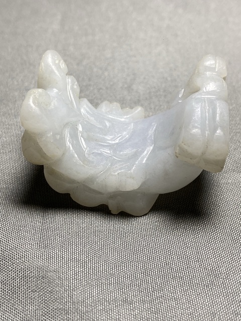 古玩玉器清末民初翡翠雕“瑞獸”把件拍賣，當前價格8500元