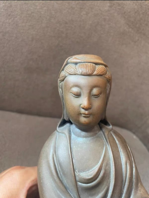古玩陶瓷觀音菩薩造像真品鑒賞圖