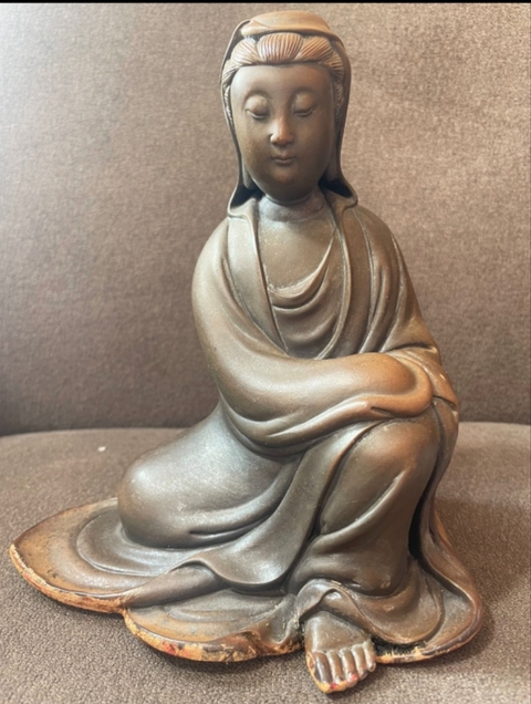 古玩陶瓷觀音菩薩造像真品鑒賞圖