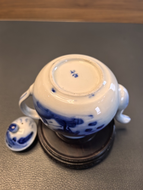 古玩陶瓷民國(guó)青花壺真品鑒賞圖