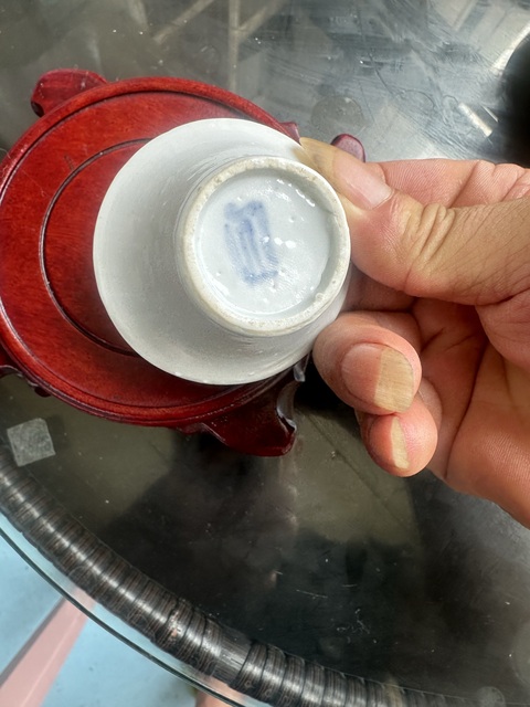 古玩陶瓷晚明白釉馬蹄杯真品鑒賞圖
