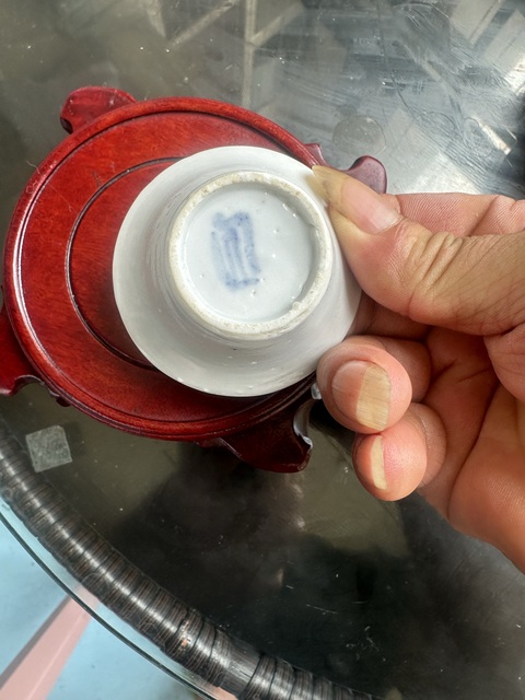 古玩陶瓷晚明白釉馬蹄杯真品鑒賞圖