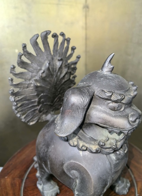 古玩雜項清代銅獅薰拍賣,當前價格1999元