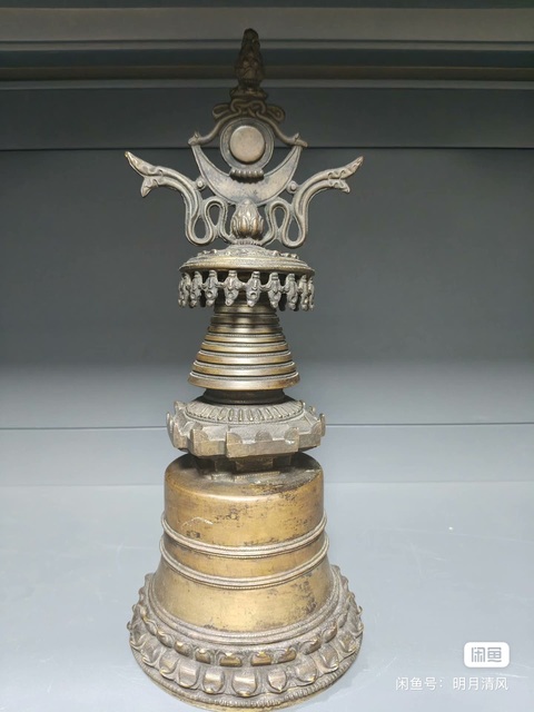 古玩銅器噶當塔真品鑒賞圖