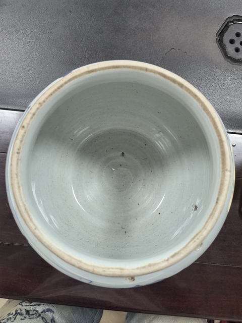 古玩陶瓷青花粥罐真品鑒賞圖