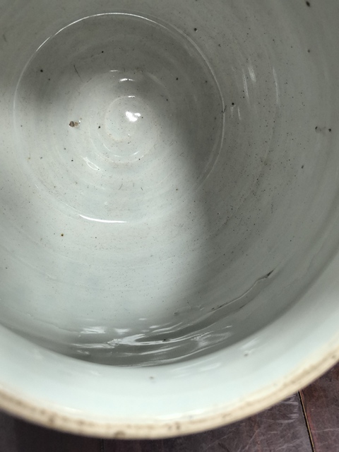 古玩陶瓷青花粥罐真品鑒賞圖