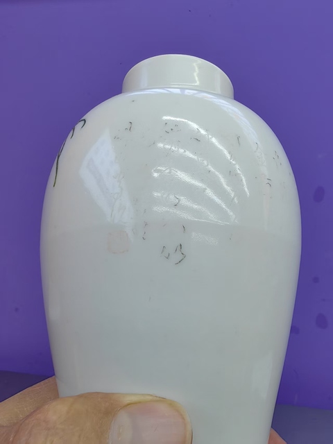 古玩陶瓷粉彩蟲草瓶真品鑒賞圖