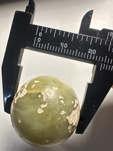 古玩玉器和田玉做舊玉珠拍賣,當前價格30元