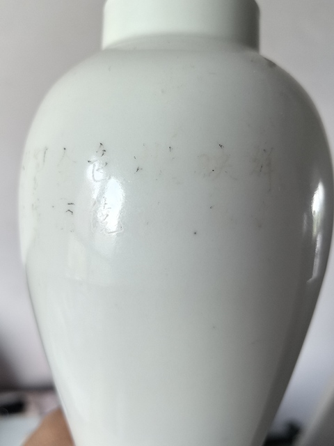 古玩陶瓷粉彩蟲草瓶真品鑒賞圖