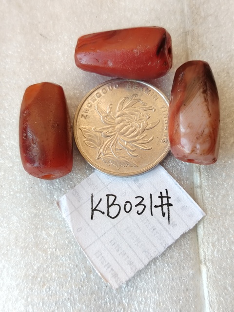 古玩玉器紅瑪瑙多棱珠3顆拍賣,當(dāng)前價(jià)格99元