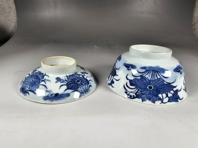 古玩陶瓷清晚期若深珍藏款青花蓋碗拍賣,當(dāng)前價(jià)格2900元