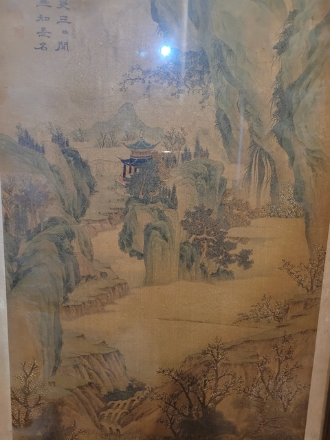 古玩字畫禹之鼎款山水人物立軸真品鑒賞圖