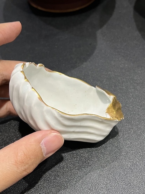 古玩陶瓷白釉佛手洗真品鑒賞圖