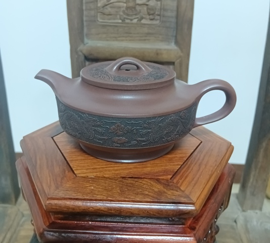 古玩雜項紫砂碗燈壺真品鑒賞圖