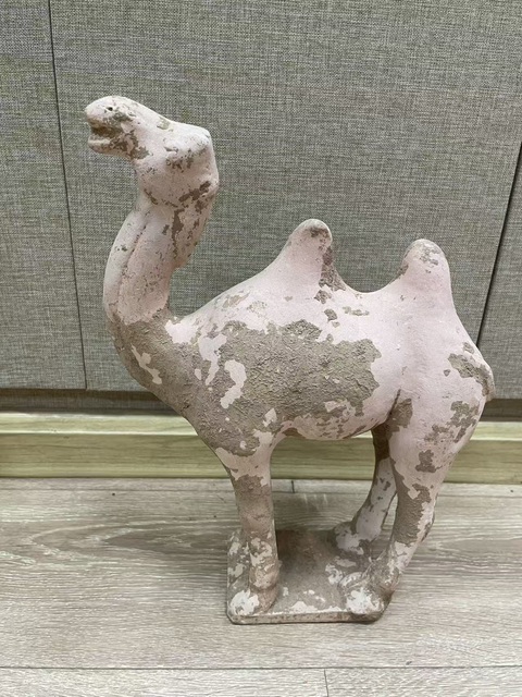 古玩陶瓷唐·駱駝?wù)嫫疯b賞圖