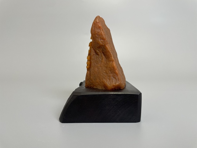 古玩玉器浮雕松下問童子田黃石擺件拍賣，當(dāng)前價格300元