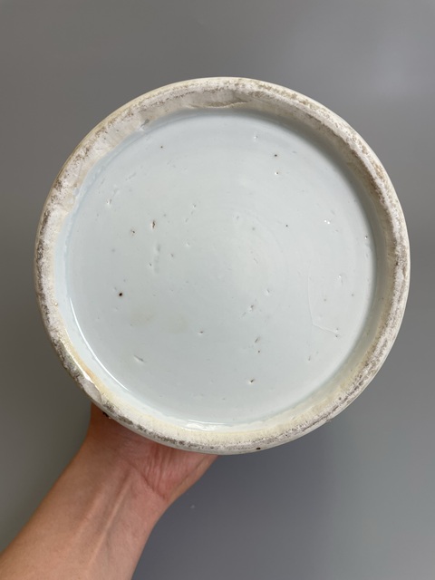 古玩陶瓷清乾隆 青花四季花卉紋雙耳盤口瓶拍賣,當前價格980元