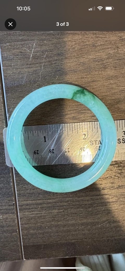 古玩玉器天然翡翠手鐲真品鑒賞圖