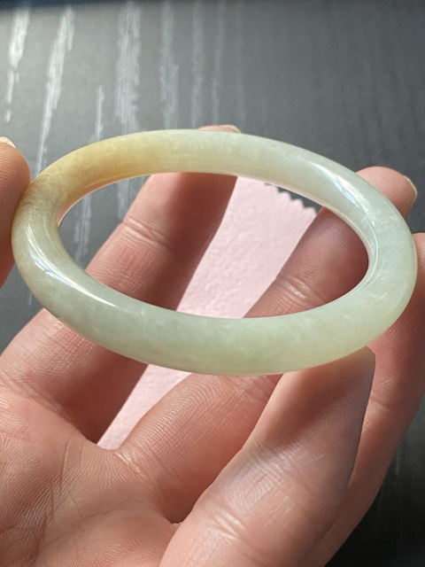 古玩玉器清代天然翡翠美人手鐲拍賣，當前價格11000元