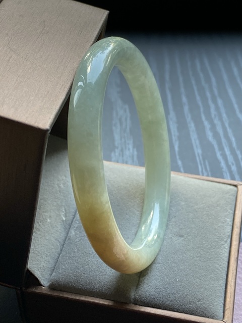 古玩玉器清代天然翡翠美人手鐲拍賣，當前價格11000元