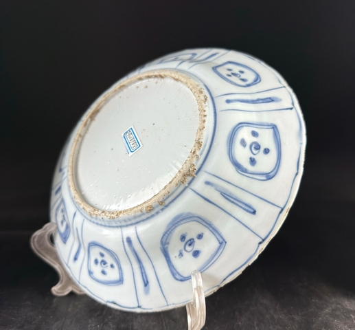 古玩陶瓷克拉克青花盤真品鑒賞圖