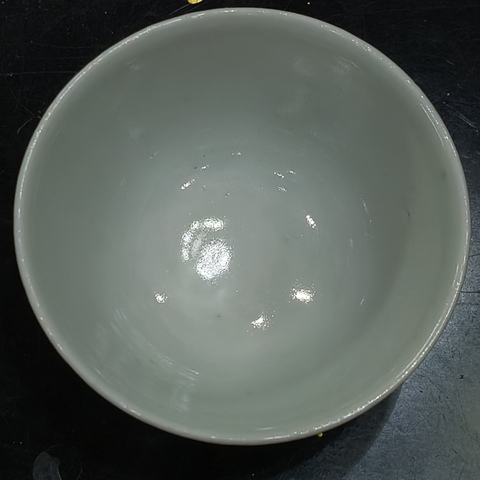 古玩陶瓷青花花間壽字杯，疑似復窯真品鑒賞圖