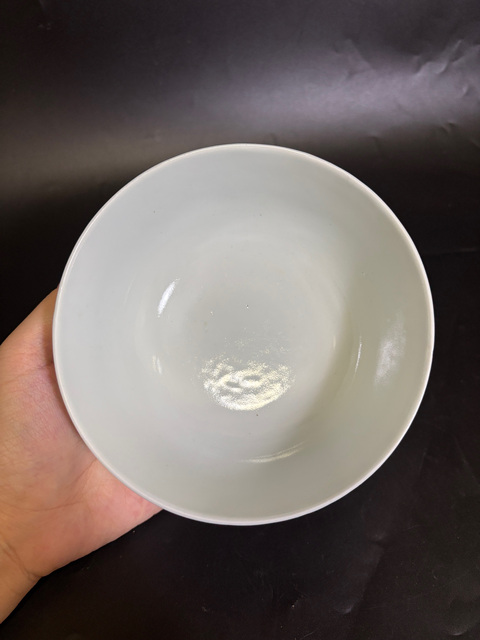 古玩陶瓷晚清·青花竹林七賢紋碗真品鑒賞圖