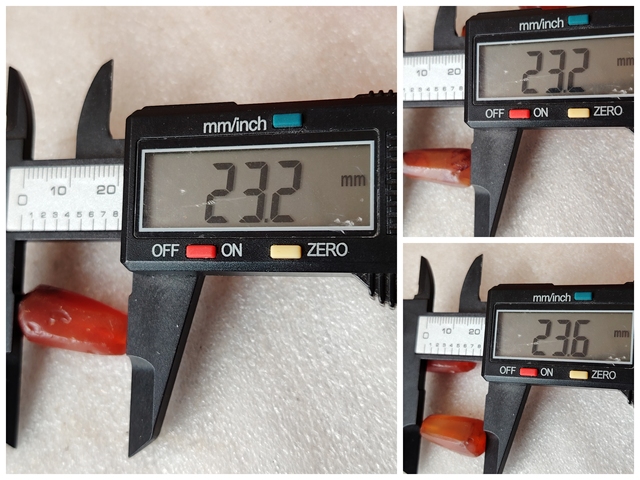 古玩玉器天然紅瑪瑙多棱珠3顆拍賣,當前價格96元
